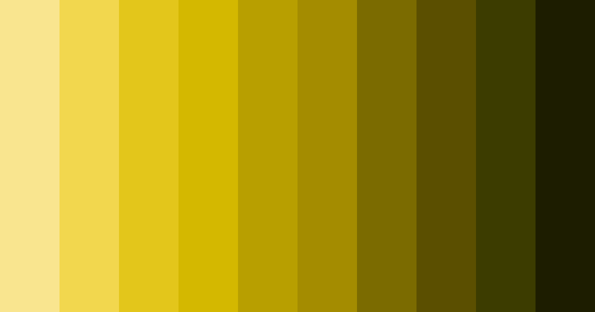 Download shades of office yellow color palette PNG image (landscape)