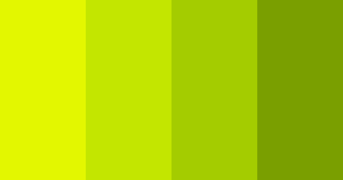 Download lime electric dream color palette PNG image (landscape)