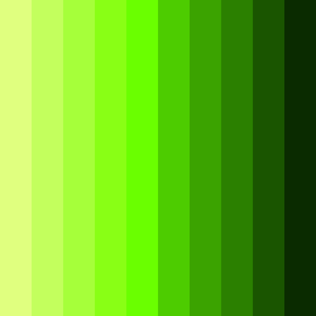 Download neon green delight color palette PNG image (square)