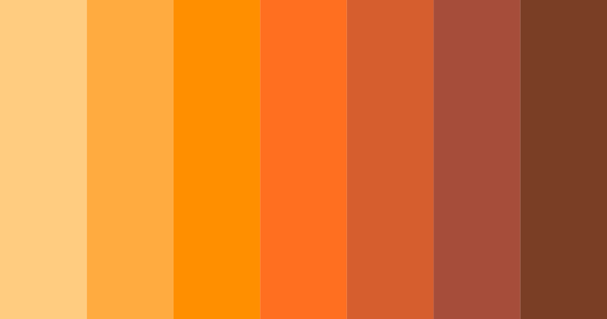 Download citrus sunset color palette PNG image (landscape)