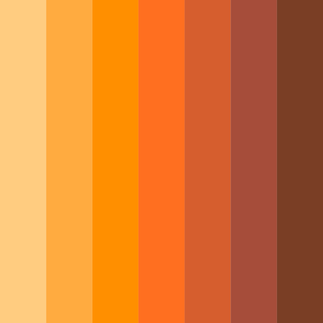 Download citrus sunset color palette PNG image (square)