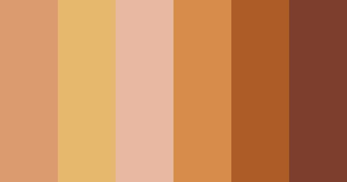 Download copper sunset color palette PNG image (landscape)