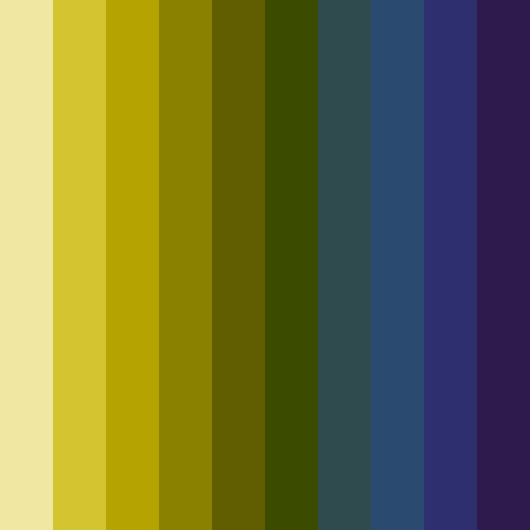 Download shades of yellow and green color palette PNG image (square)