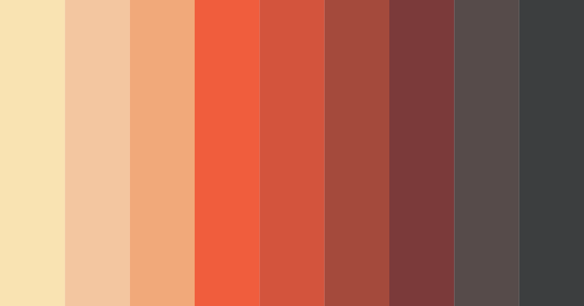 Download warm reds color palette PNG image (landscape)