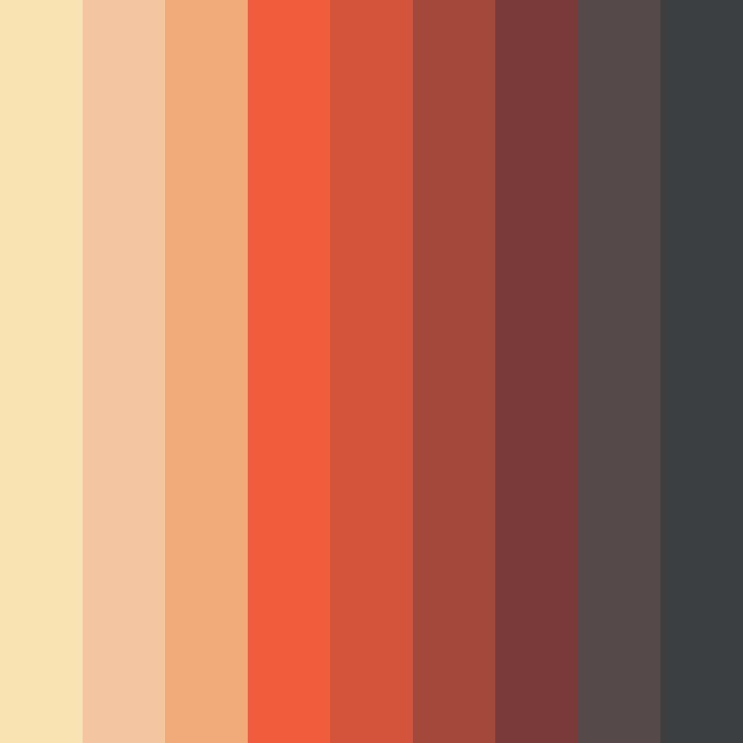 Download warm reds color palette PNG image (square)