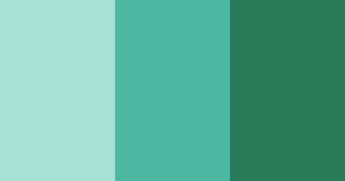 Download emerald harmony color palette PNG image (landscape)