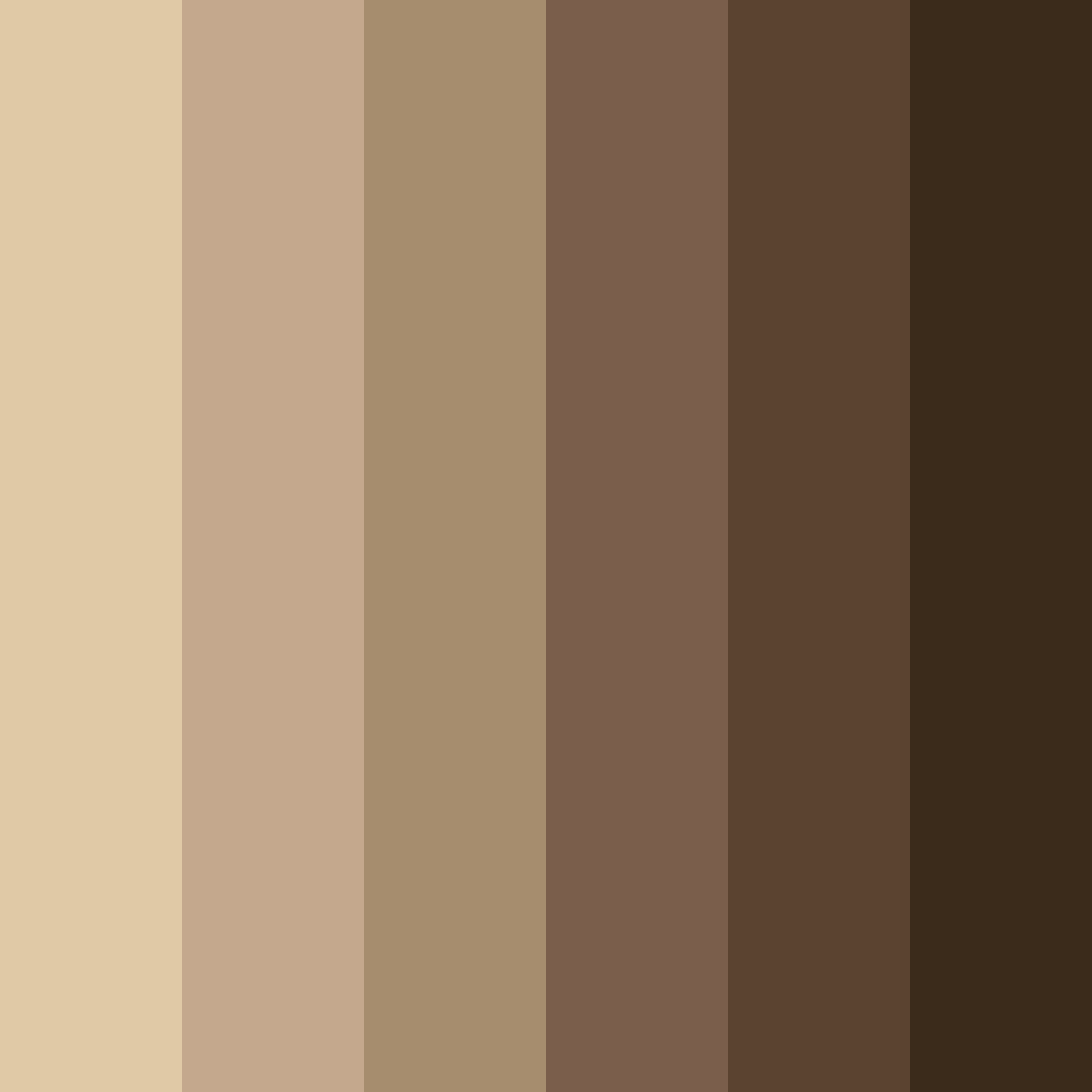 Download terracotta tones color palette PNG image (square)