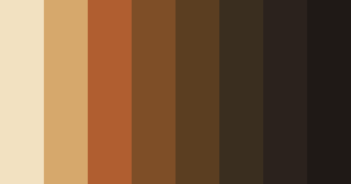 Download brown autumn forest color palette PNG image (landscape)