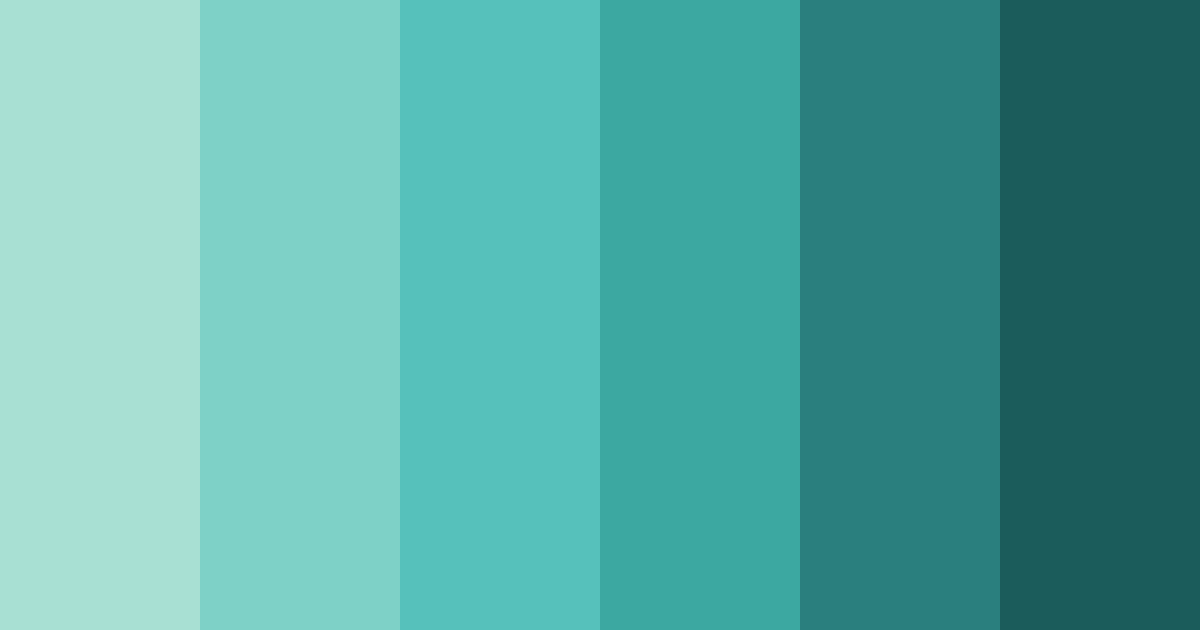 Download teal hot spring color palette PNG image (landscape)