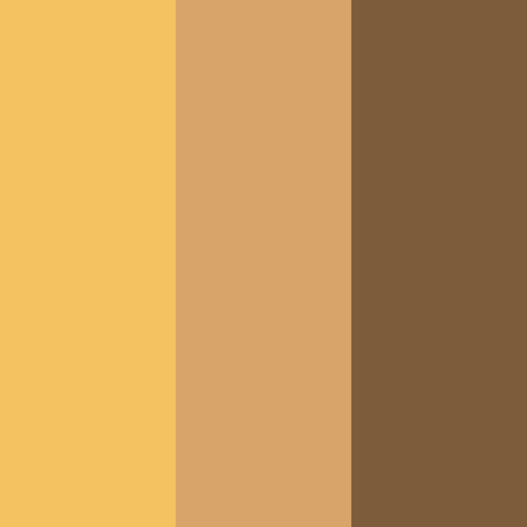Download autumn golds color palette PNG image (square)
