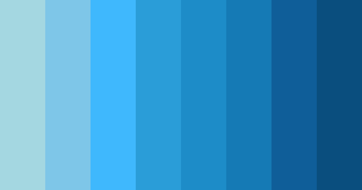 Download aqua serenity color palette PNG image (landscape)