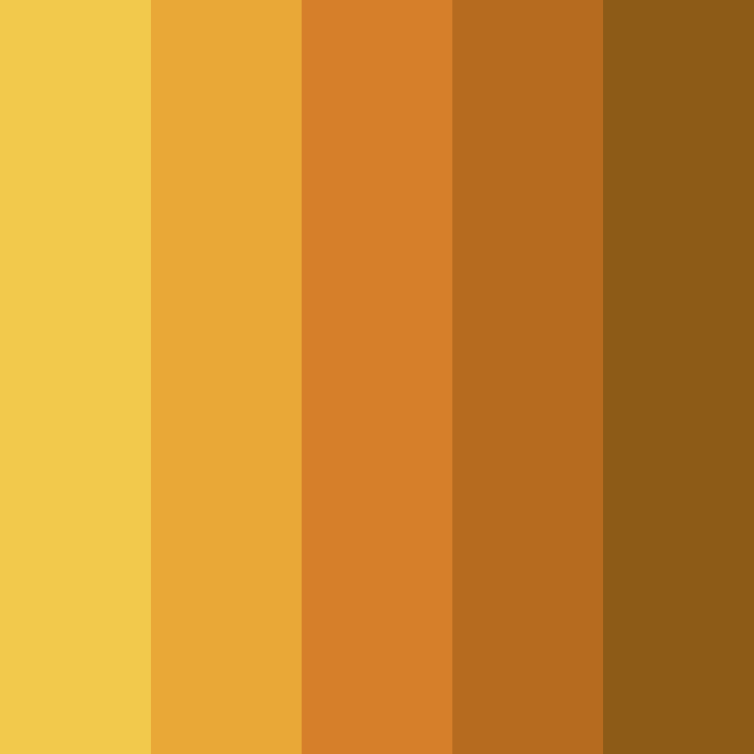 Download golden sunset color palette PNG image (square)