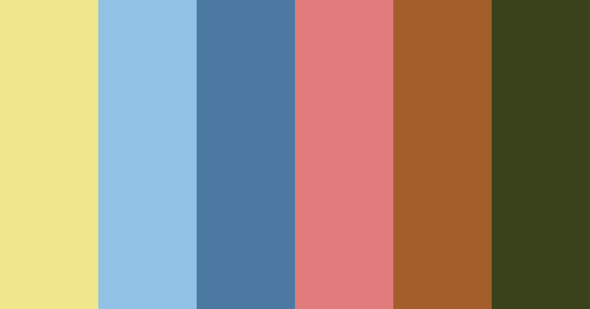 Download blue green yellow red color palette PNG image (landscape)