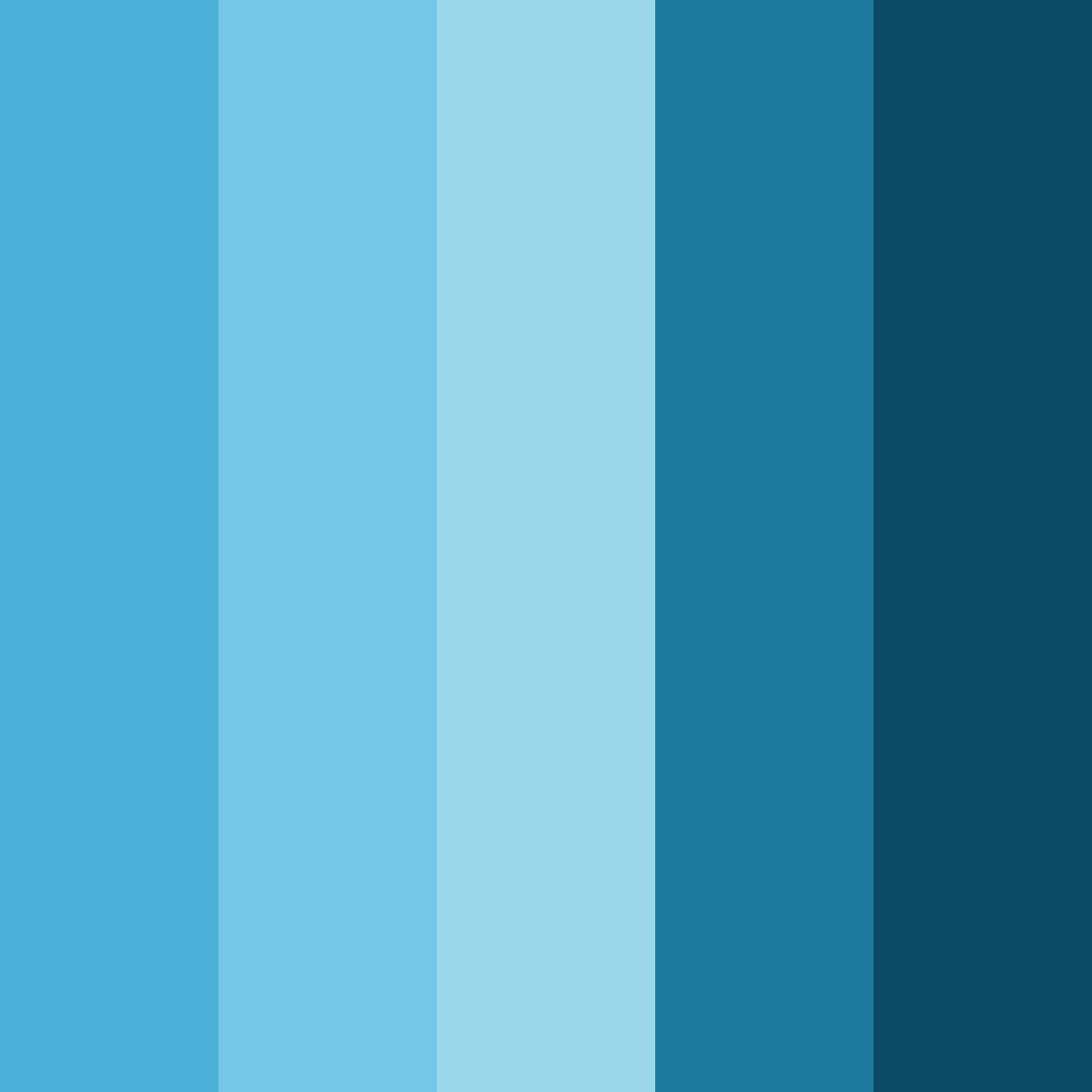 Download oceanic serenity color palette PNG image (square)