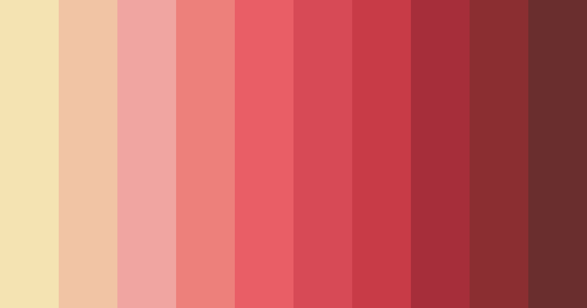 Download crimson sunrise color palette PNG image (landscape)