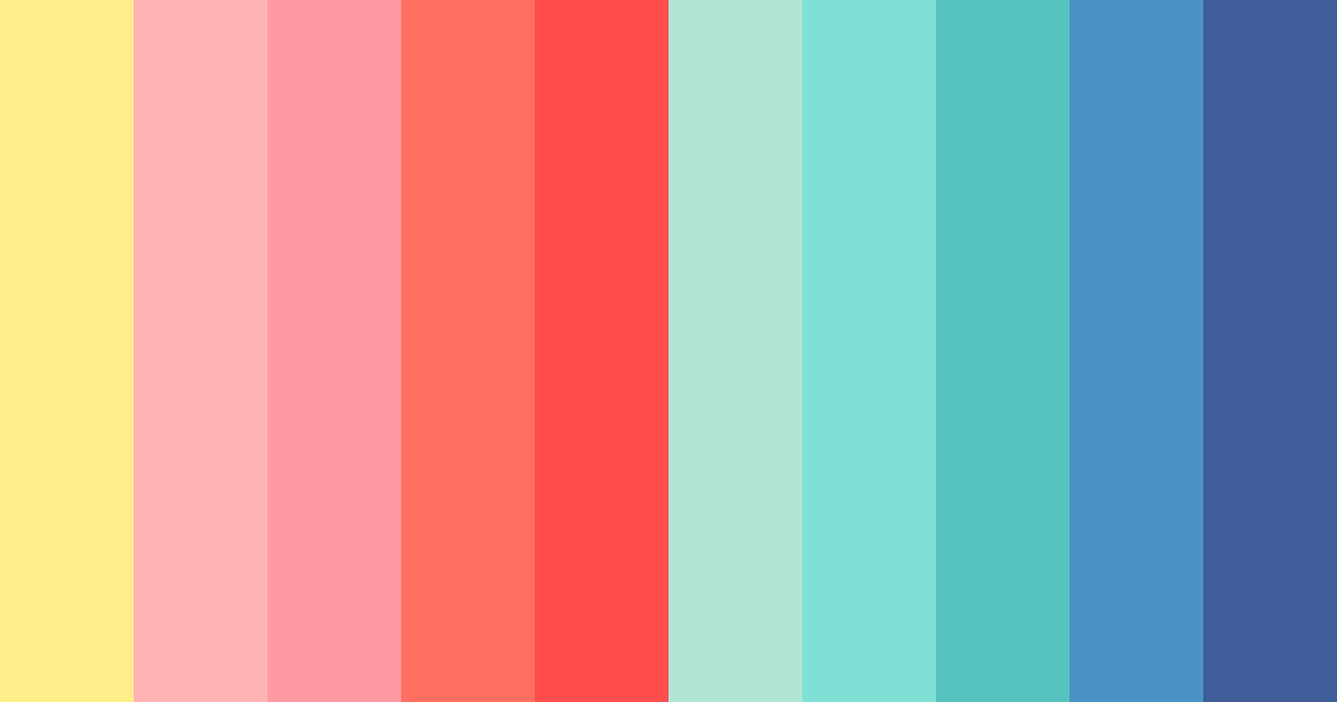 Download rainbow colors color palette PNG image (landscape)