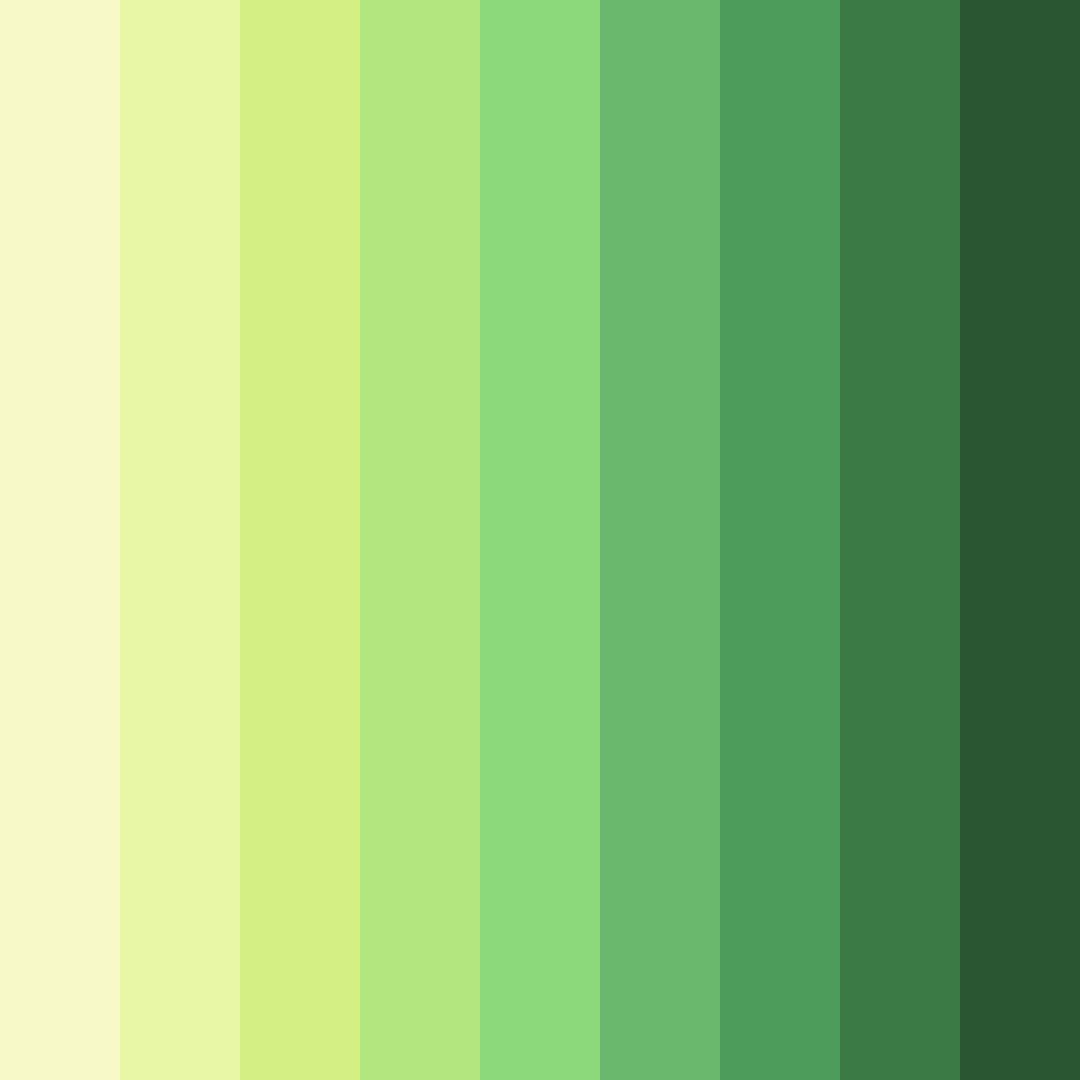 Download lush green meadow color palette PNG image (square)