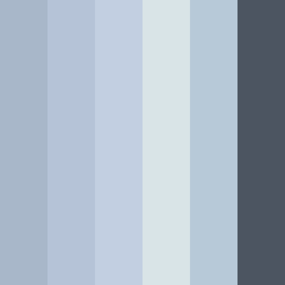 Download misty blue haven color palette PNG image (square)