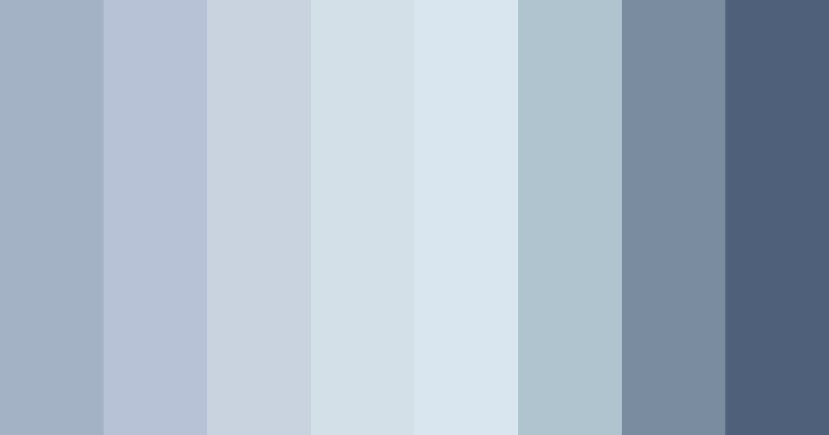 Download misty blue haze color palette PNG image (landscape)