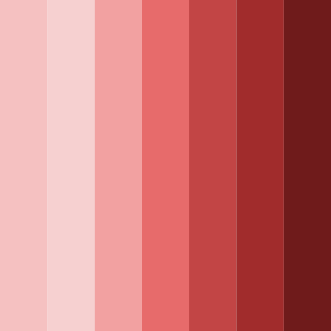 Download shades of red color palette PNG image (square)