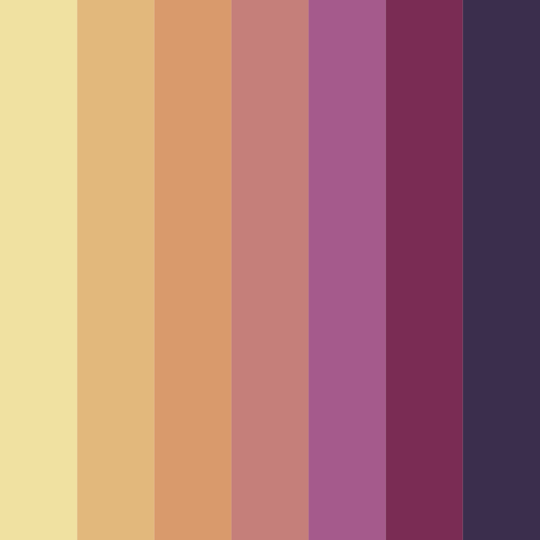 Download blended harmony color palette PNG image (square)