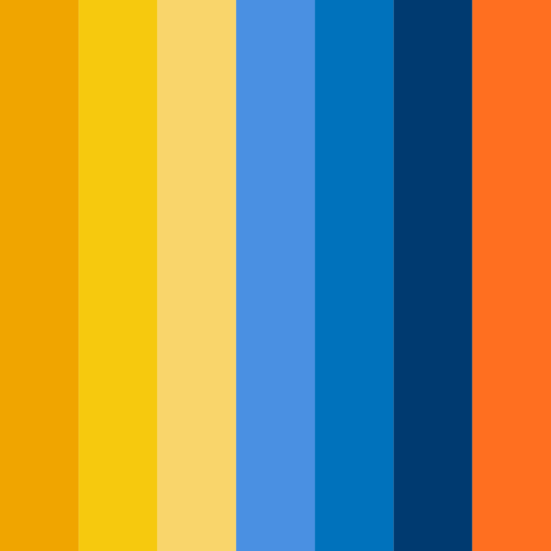 Download sunset waves color palette PNG image (square)