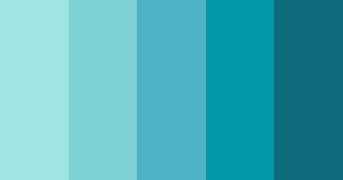 Download aqua serenity color palette PNG image (landscape)