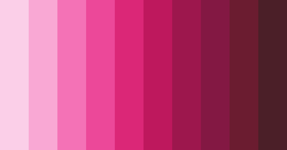 Download fizzy fuchsia delight color palette PNG image (landscape)
