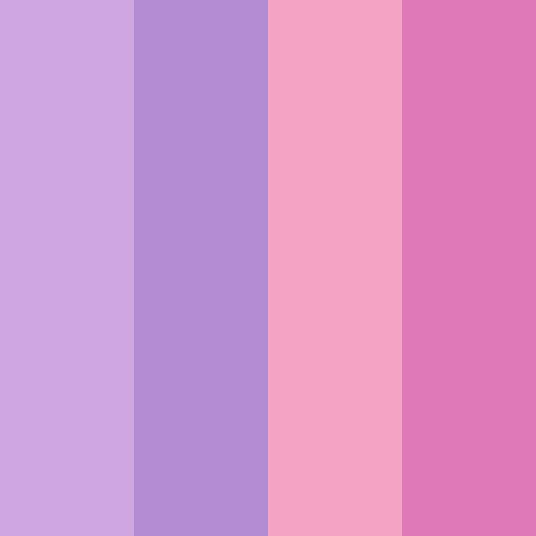 Download dreamy cotton candy sky color palette PNG image (square)