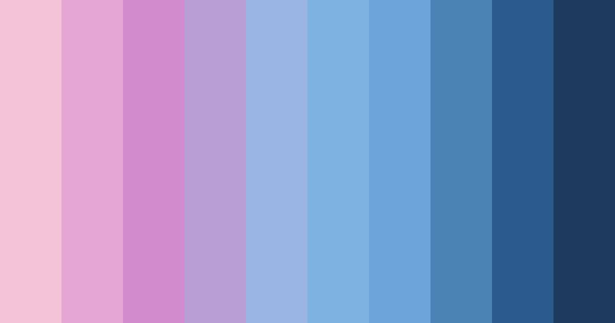 Download pastel blue dream color palette PNG image (landscape)