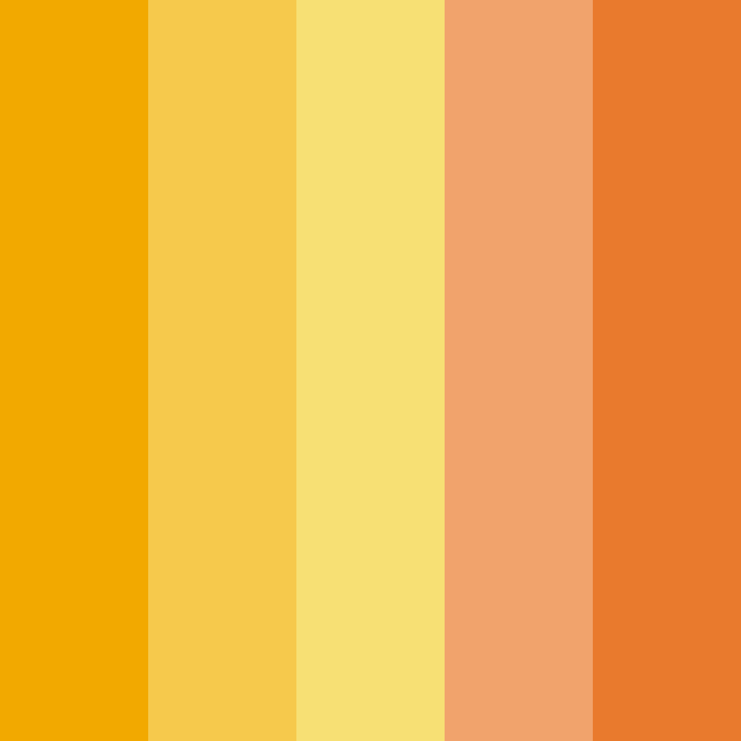 Download golden shades color palette PNG image (square)