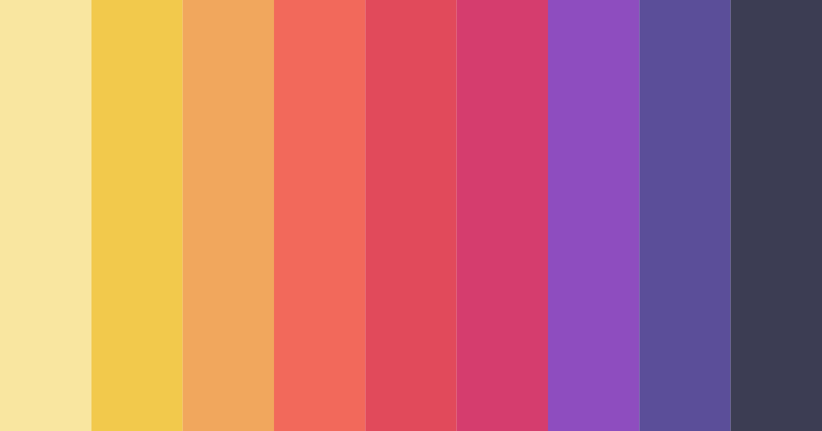 Download sunshine serenade color palette PNG image (landscape)