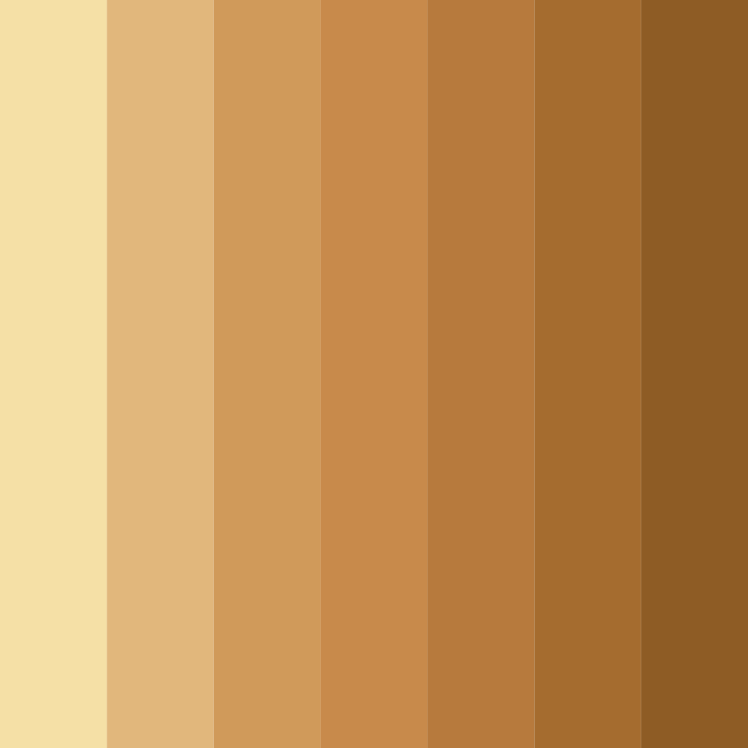 Download caramel brown color palette PNG image (square)