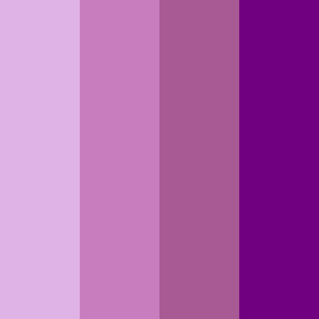 Download purple blossom color palette PNG image (square)