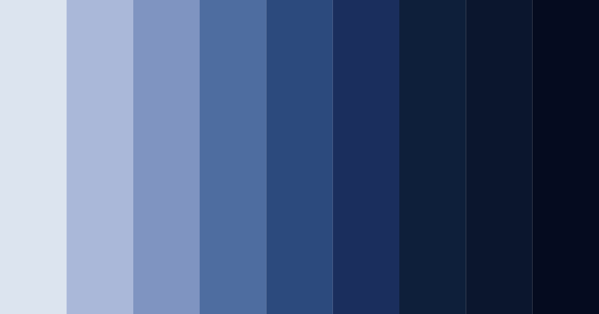 Download dark blue night sky color palette PNG image (landscape)