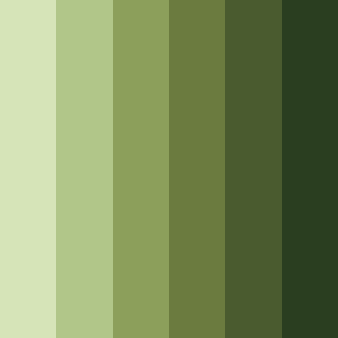Download olive shades color palette PNG image (square)