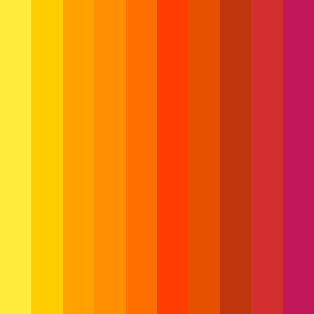Download shades of yellow orange red color palette PNG image (square)