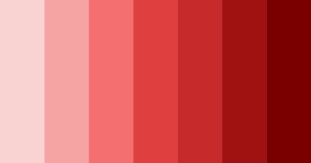 Download chinese red shades color palette PNG image (landscape)