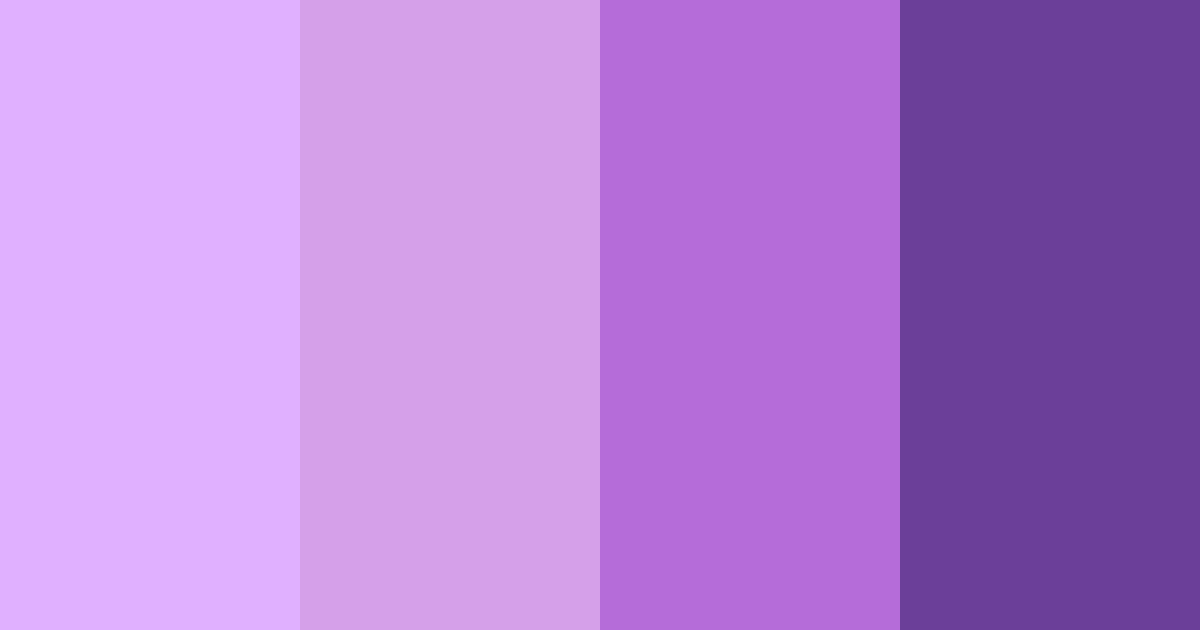 Download purple blossom color palette PNG image (landscape)