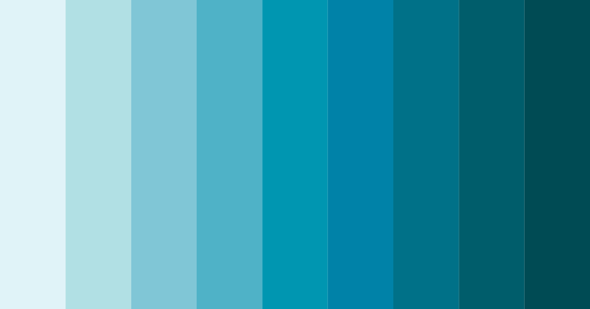 Download cerulean serenity color palette PNG image (landscape)