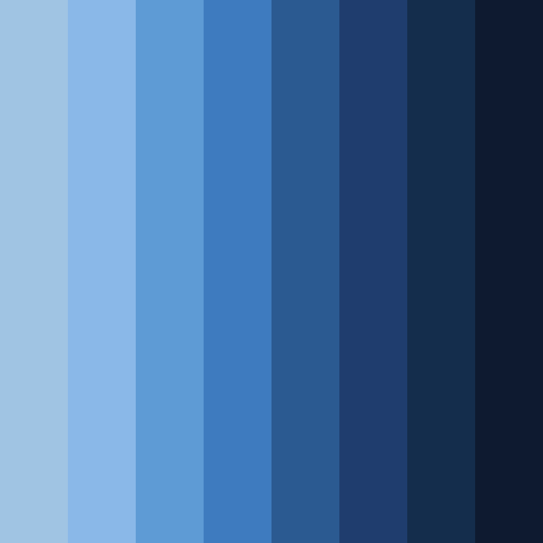 Download vintage blue color palette PNG image (square)