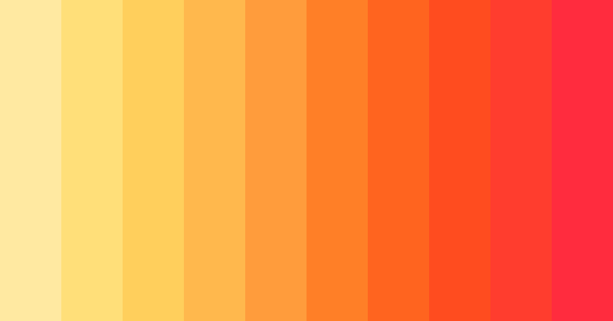 Download sunset orange color palette PNG image (landscape)