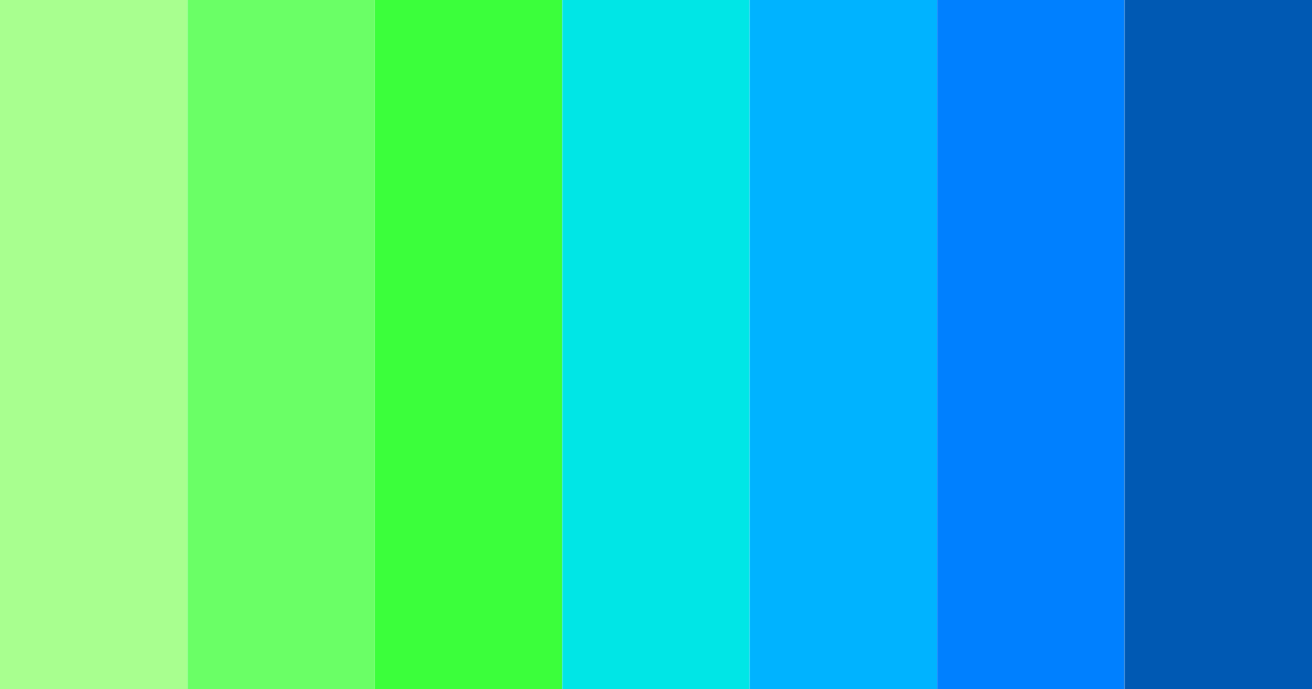 Download bright green color palette PNG image (landscape)