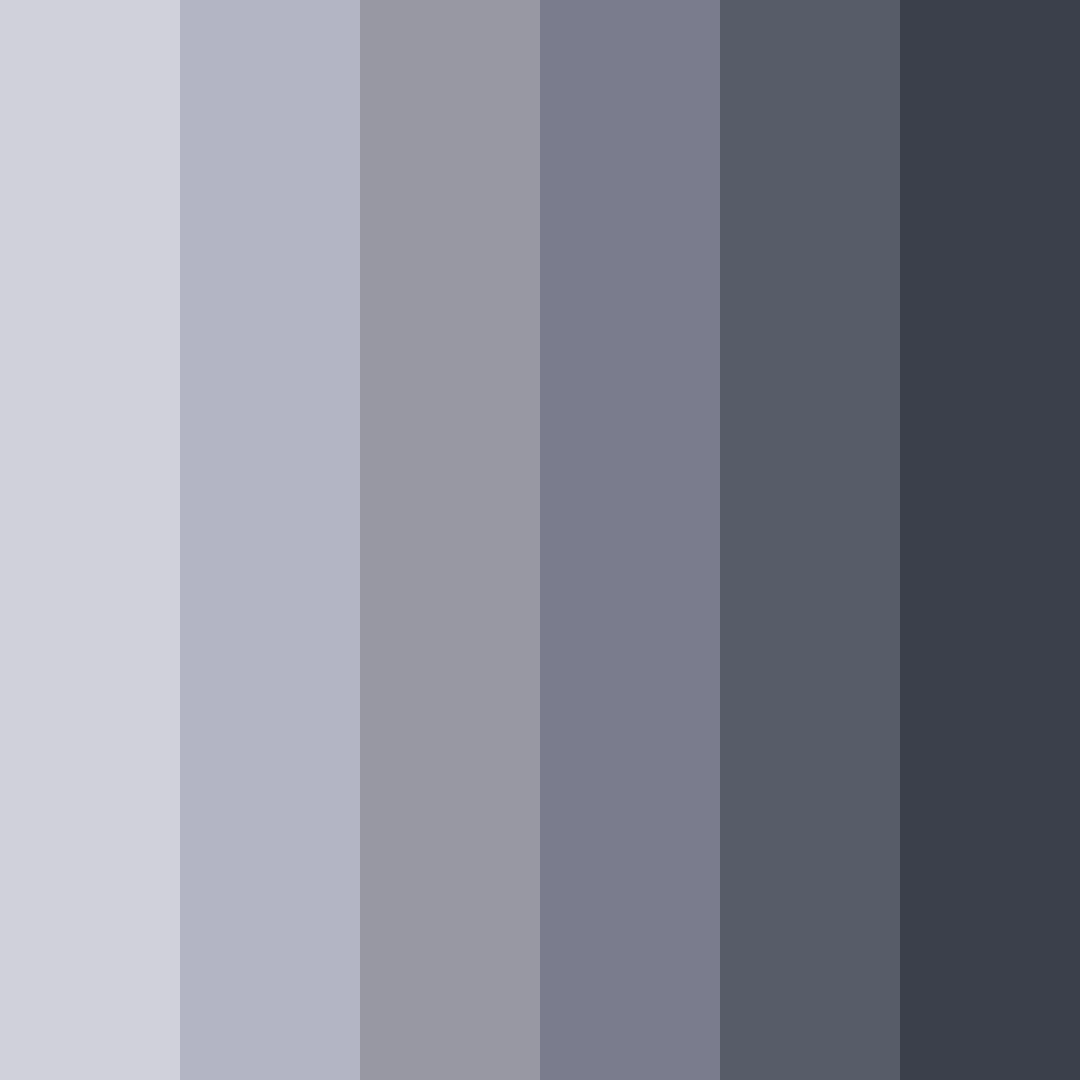 Download shades of grey color palette PNG image (square)