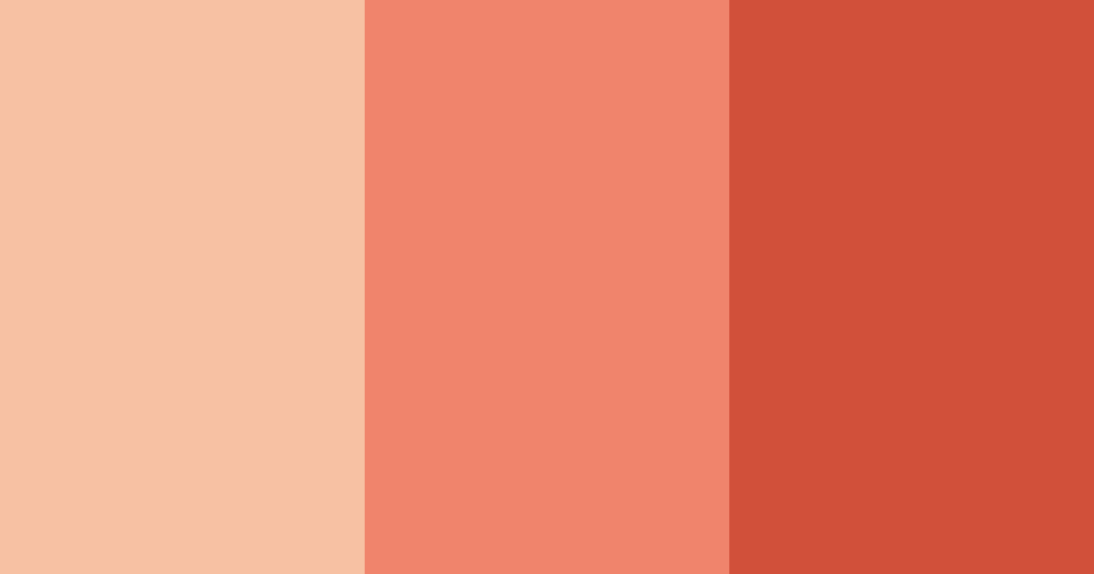 Download coral sunset color palette PNG image (landscape)