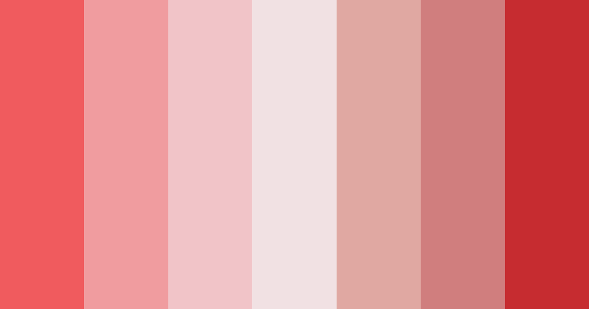 Download shades of red color palette PNG image (landscape)