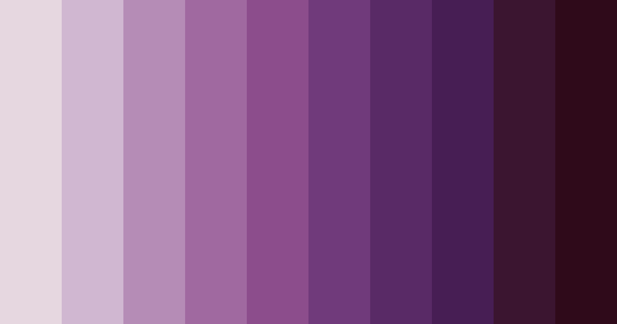 Download lavender shades color palette PNG image (landscape)