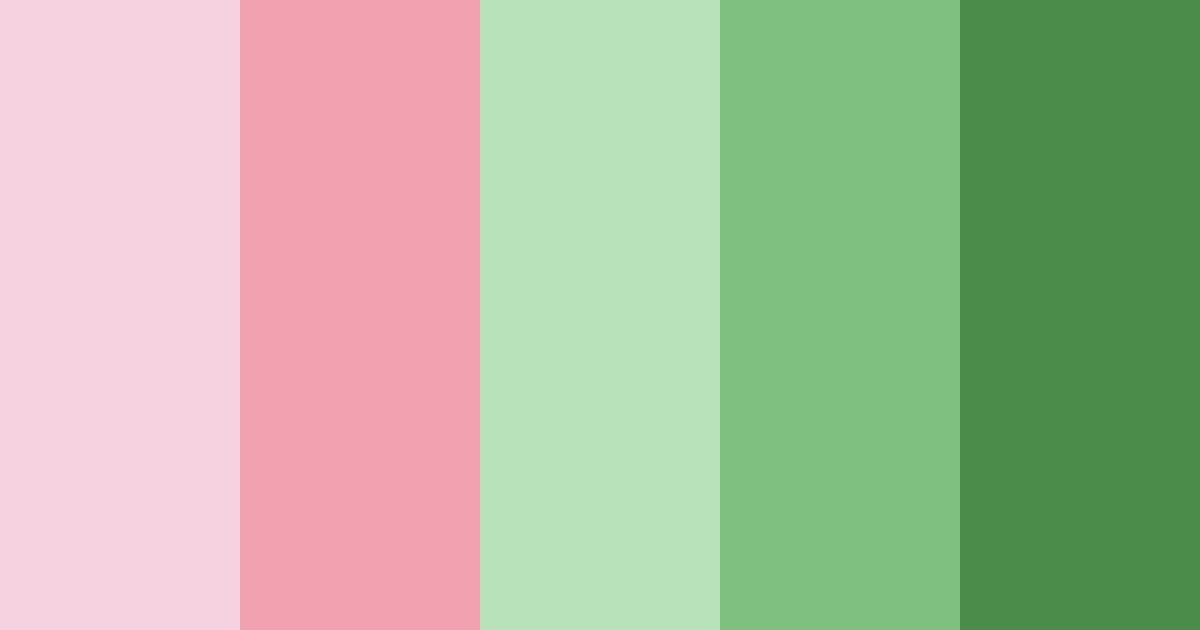 Download blossom grove color palette PNG image (landscape)