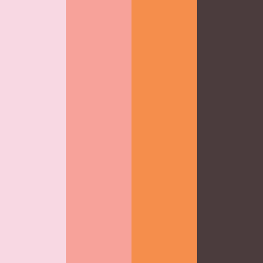 Download navy pink sunset color palette PNG image (square)