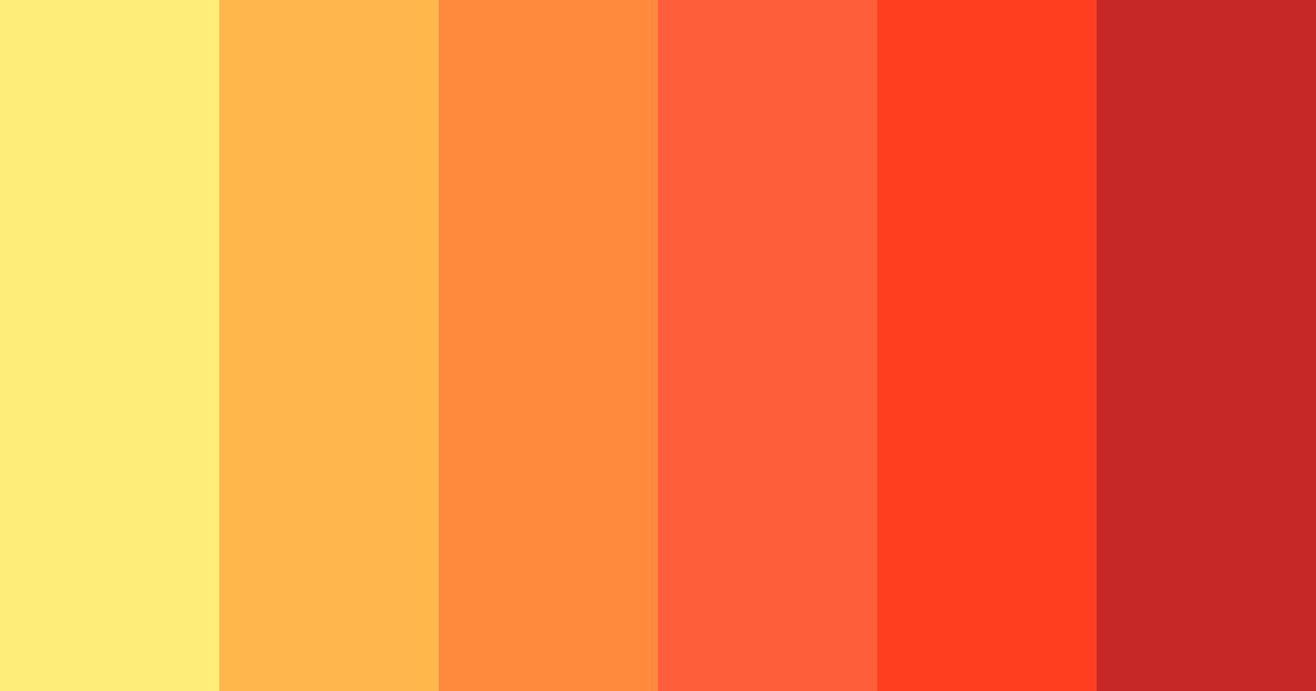 Download sunset fiesta color palette PNG image (landscape)